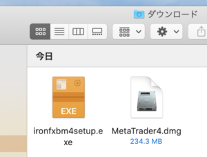 ironfxのmt4インストーラー（WindowsとMac）